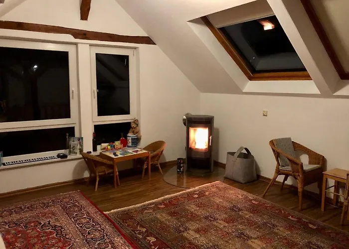 Storchennest - Mit Kamin, Sauna, Garten, E-piano Apartment